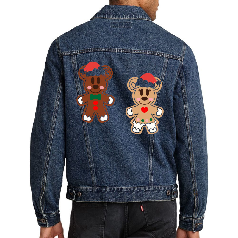 Gingerbread Christmas Men Denim Jacket by haydar | Artistshot