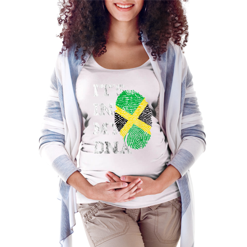 It's In My Dna Jamaica Genetic Jamaican Roots Jamaican Pride T Shirt Maternity Scoop Neck T-shirt by nuzhetanopo | Artistshot