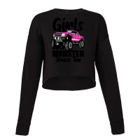 Girl Monster Trucks Cropped Sweater | Artistshot