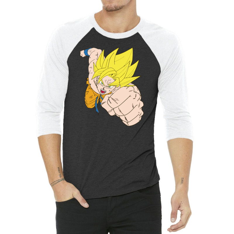 Goku 3/4 Sleeve Shirt by haydar | Artistshot