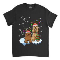 Cute Christmas Cocker Spaniel Santa Hats Reindeer Dog Owner Classic T-shirt | Artistshot