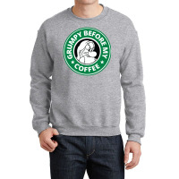 Grumpy Before My Coffee Crewneck Sweatshirt | Artistshot