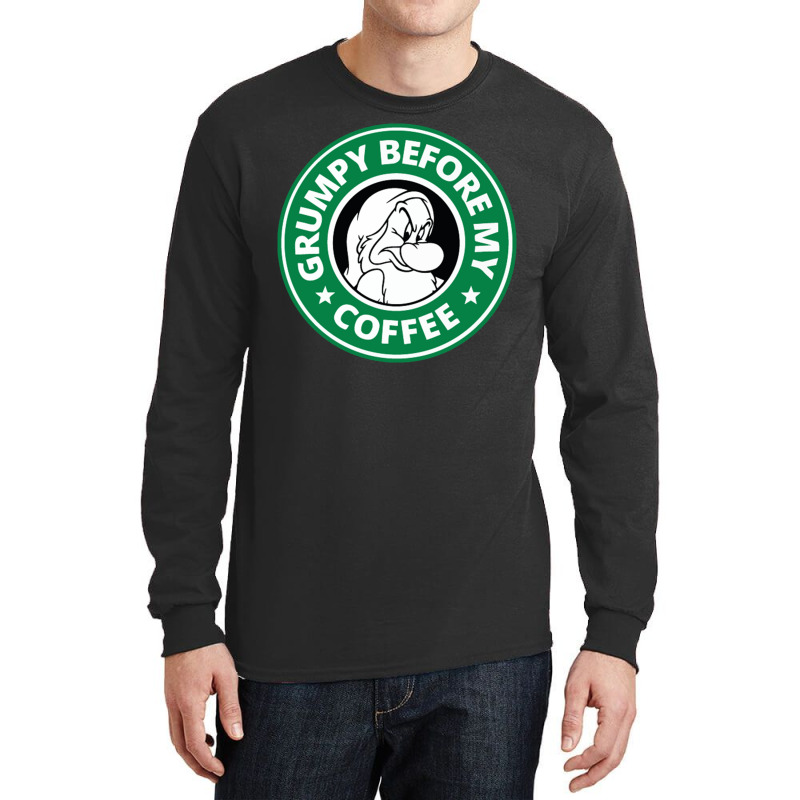 Grumpy Before My Coffee Long Sleeve Shirts by haydar | Artistshot