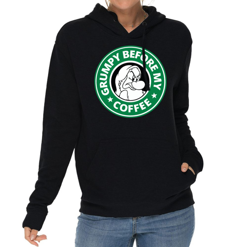 Grumpy Before My Coffee Lightweight Hoodie by haydar | Artistshot