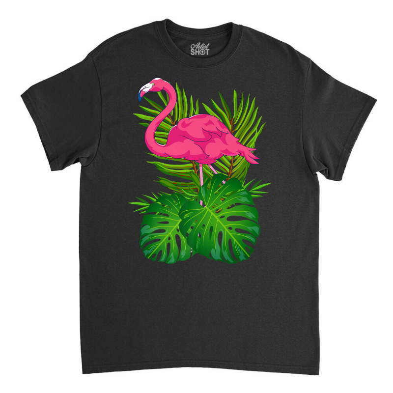 Wildlife Tropical Animal Exotic Bird Lover Pink Flamingo Premium T Shi Classic T-shirt by cm-arts | Artistshot