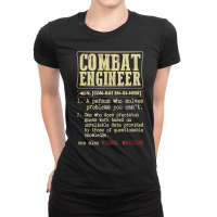 Combat Engineer Dictionary Term For Fans Ladies Fitted T-shirt | Artistshot