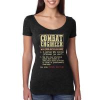 Combat Engineer Dictionary Term For Fans Women's Triblend Scoop T-shirt | Artistshot