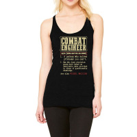 Combat Engineer Dictionary Term For Fans Racerback Tank | Artistshot