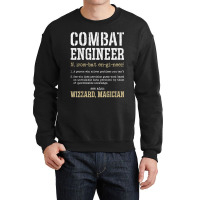 Combat Engineer Funny Engineering Dictionary Term Definition For Fans Crewneck Sweatshirt | Artistshot