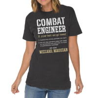 Combat Engineer Funny Engineering Dictionary Term Definition For Fans Vintage T-shirt | Artistshot