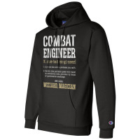 Combat Engineer Funny Engineering Dictionary Term Definition For Fans Champion Hoodie | Artistshot