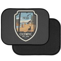 Washington Olympic National Park Retro Vintage Design Gift Rear Car Mat | Artistshot