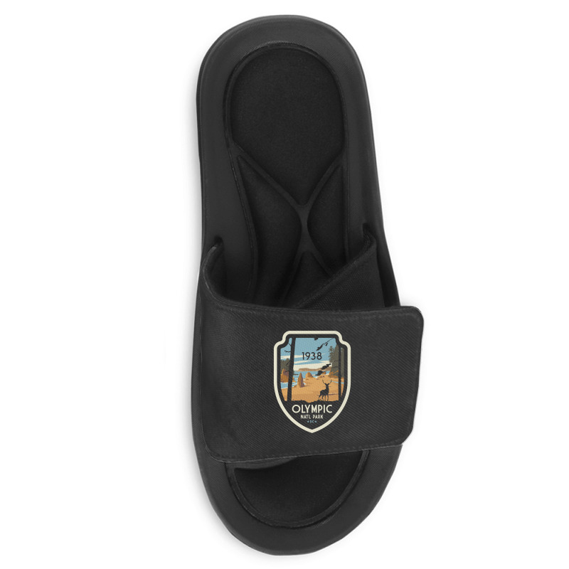 Washington Olympic National Park Retro Vintage Design Gift Slide Sandal | Artistshot