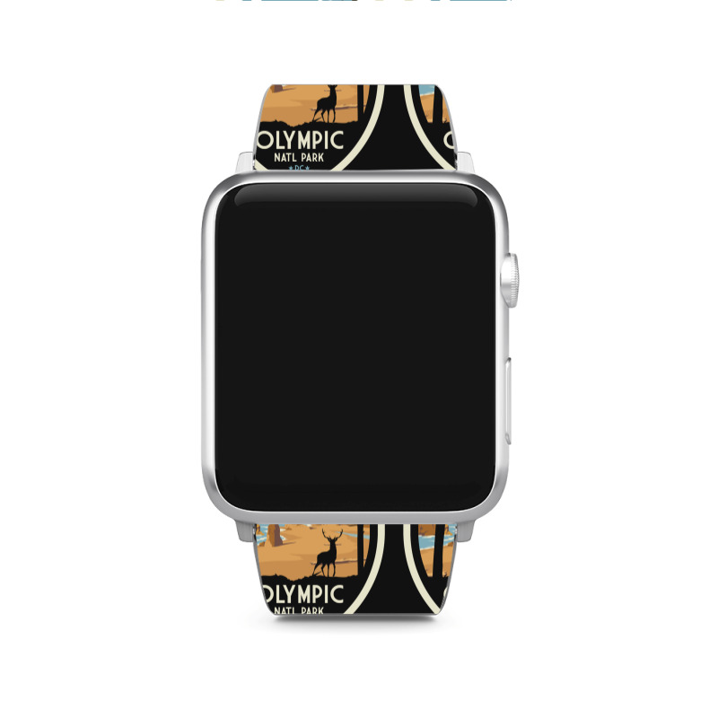 Washington Olympic National Park Retro Vintage Design Gift Apple Watch Band | Artistshot