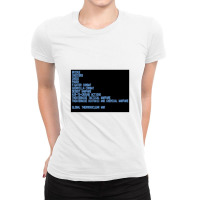 Wargames Selection Screen   Wargames Ladies Fitted T-shirt | Artistshot