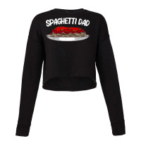 Funny Spaghetti For Dad Father Italian Pasta Meatball Foodie Cropped Sweater | Artistshot