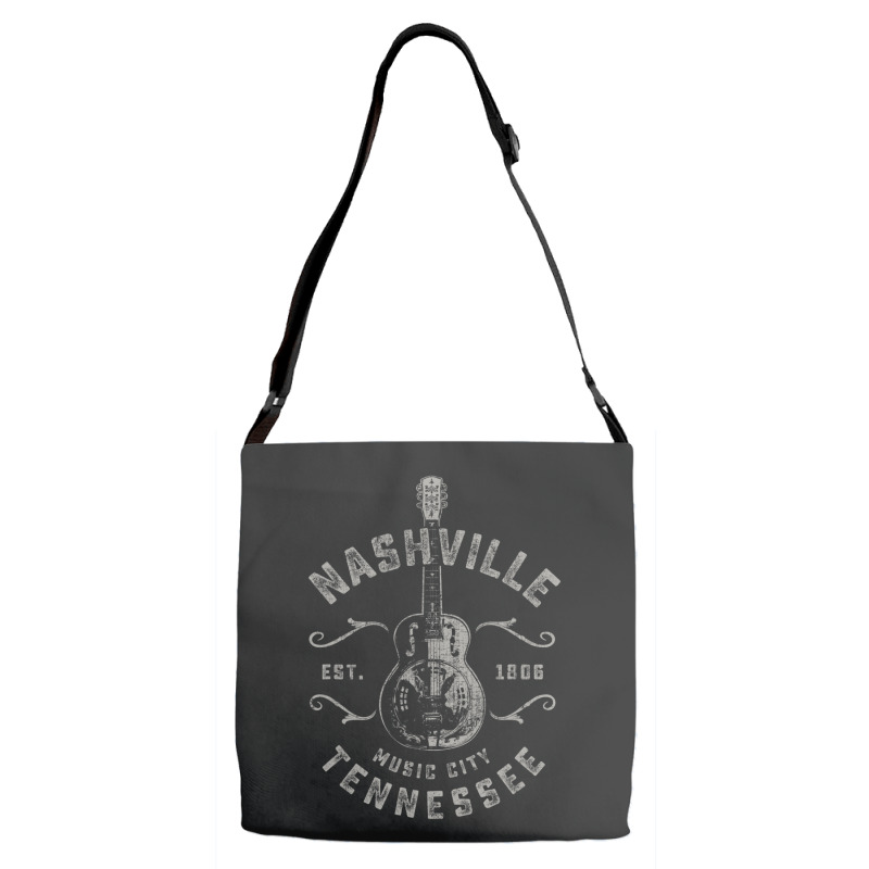 Nashville Music City Usa Vintage Adjustable Strap Totes | Artistshot