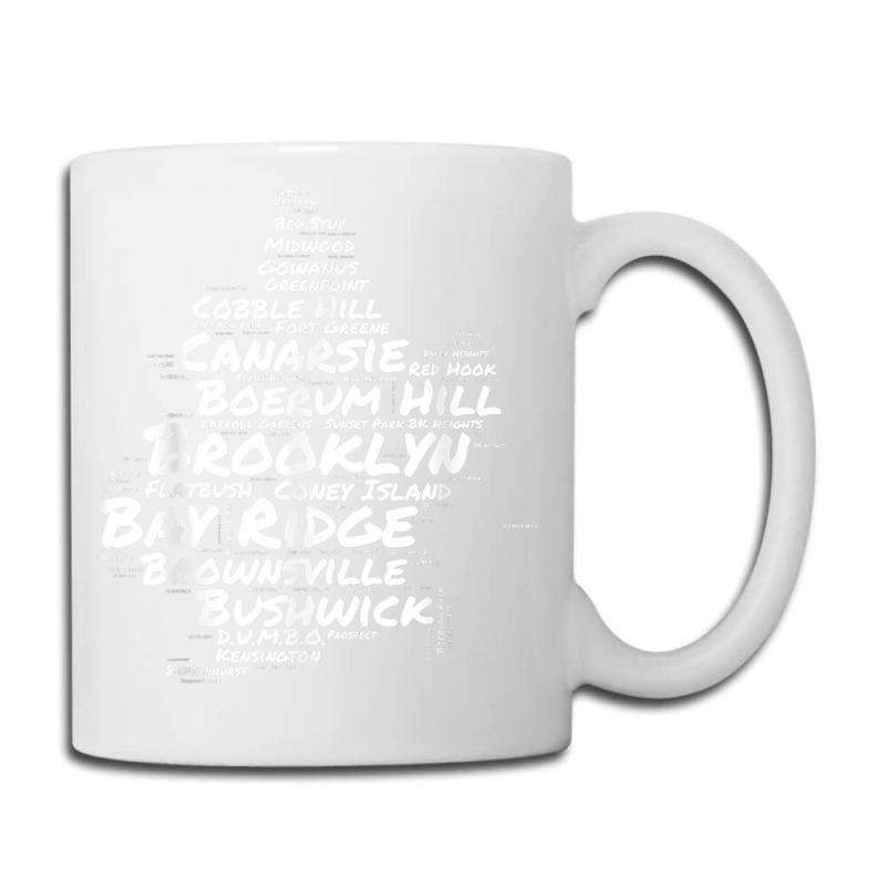 Brooklyn New York Neighborhoods Word Cloud Brooklyn T Shirt Coffee Mug | Artistshot