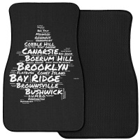 Brooklyn New York Neighborhoods Word Cloud Brooklyn T Shirt Front Car Mat | Artistshot