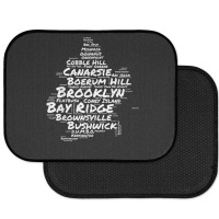 Brooklyn New York Neighborhoods Word Cloud Brooklyn T Shirt Rear Car Mat | Artistshot