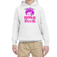 Brooms Are For Amateurs Funny Halloween Horse Lover Witch T Shirt Youth Hoodie | Artistshot