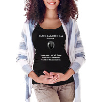 Black Balloon Day Overdose Awareness Addition T Maternity Scoop Neck T-shirt | Artistshot