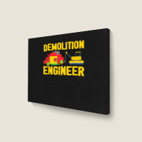 Demolition Engineer Master Builder Building Blocks Bricks For Fans Landscape Canvas Print | Artistshot