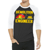 Demolition Engineer Master Builder Building Blocks Bricks For Fans 3/4 Sleeve Shirt | Artistshot