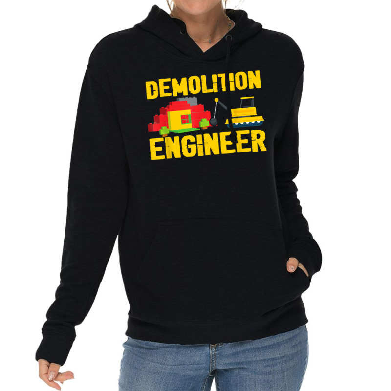 Demolition Engineer Master Builder Building Blocks Bricks For Fans Lightweight Hoodie | Artistshot