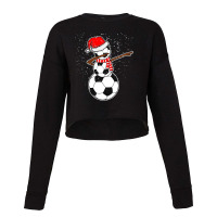 Dabbing Snowman Soccer Cropped Sweater | Artistshot