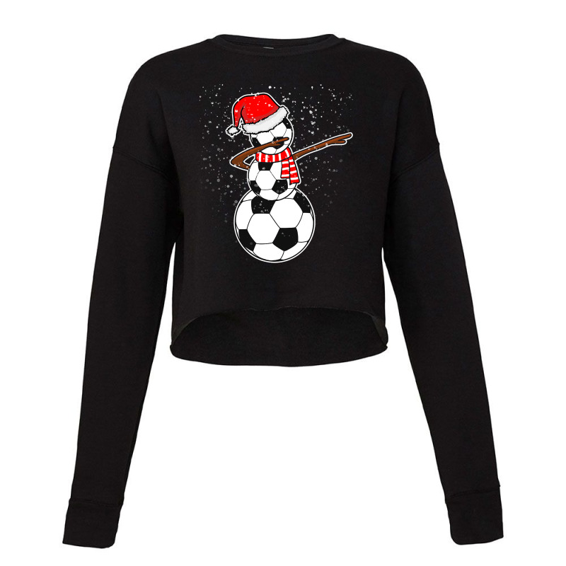 Dabbing Snowman Soccer Cropped Sweater by EricWade | Artistshot