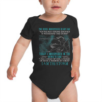 I Am A Child Of God   A Warrior Of Christ   I Am The Storm T Shirt Baby Bodysuit | Artistshot