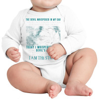 I Am A Child Of God   A Warrior Of Christ   I Am The Storm T Shirt Long Sleeve Baby Bodysuit | Artistshot