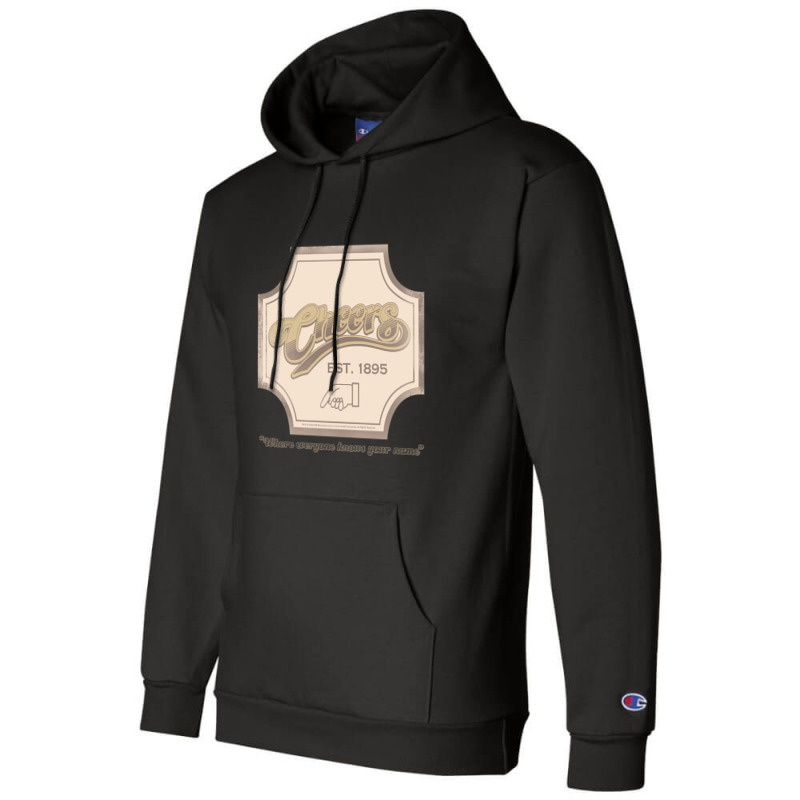 Cheers, Sign,cheers Classic Tv Tv Show Bar Champion Hoodie | Artistshot