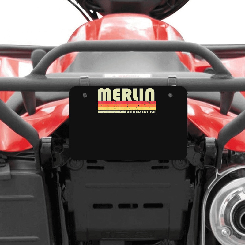 Merlin Gift Name Personalized Funny Retro Vintage Birthday Atv License Plate | Artistshot