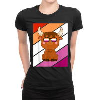 Yak With Pride Lesbian  Lgbtq Proud Ally Pride Support Ladies Fitted T-shirt | Artistshot