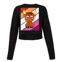 Yak With Pride Lesbian  Lgbtq Proud Ally Pride Support Cropped Sweater | Artistshot