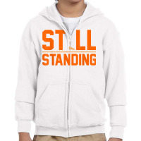 Still Standing Funny Leg Amputee Prosthetic Surgery Graphic T Shirt Youth Zipper Hoodie | Artistshot