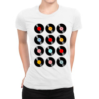 Music Vinyl Tape Cassette Ladies Fitted T-shirt | Artistshot