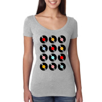 Music Vinyl Tape Cassette Women's Triblend Scoop T-shirt | Artistshot