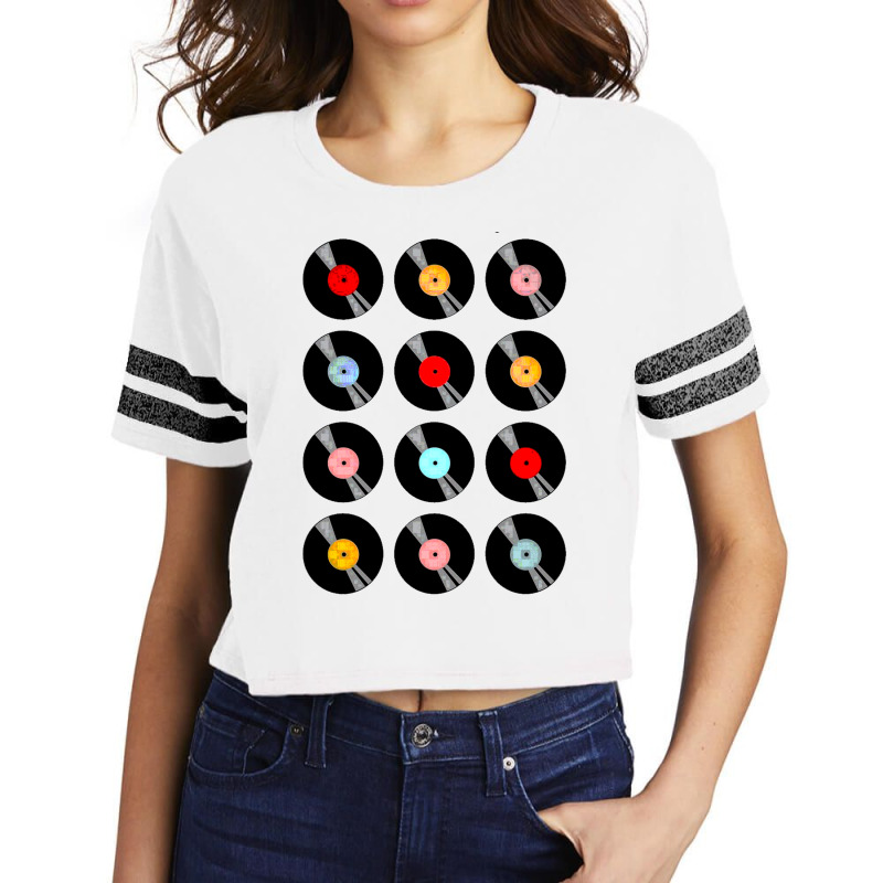 Music Vinyl Tape Cassette Scorecard Crop Tee by zig street | Artistshot