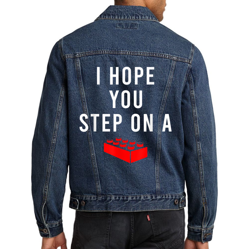 Funny Master Builder Building Blocks Construction Engineer For Fans Men Denim Jacket | Artistshot