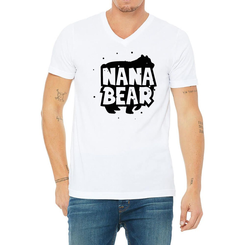 Nana Bear V-Neck Tee by haydar | Artistshot