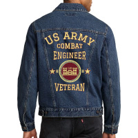 Us Army Combat Engineer Combat Engineer Veteran Gift T Shirt Men Denim Jacket | Artistshot