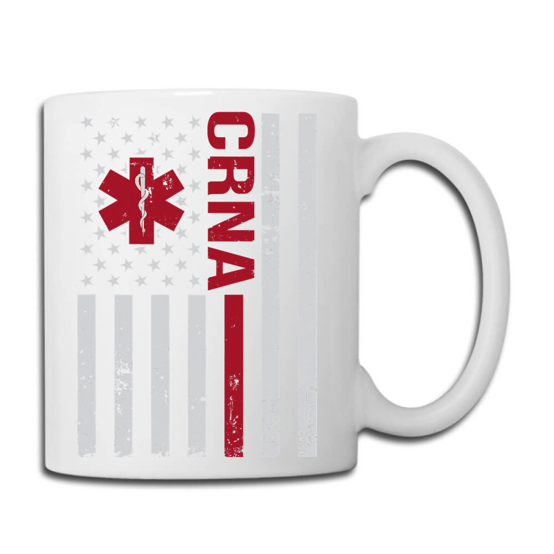 Crna Certified Registered Nurse Anesthetist Usa Flag Coffee Mug | Artistshot