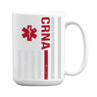 Crna Certified Registered Nurse Anesthetist Usa Flag 15 Oz Coffee Mug | Artistshot