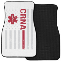 Crna Certified Registered Nurse Anesthetist Usa Flag Front Car Mat | Artistshot