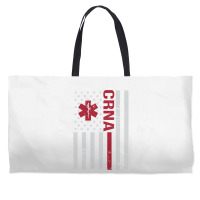 Crna Certified Registered Nurse Anesthetist Usa Flag Weekender Totes | Artistshot