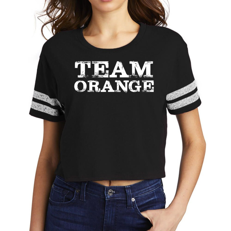 Team Orange  Group Color S  Locate Your Group Scorecard Crop Tee by trokeryth | Artistshot