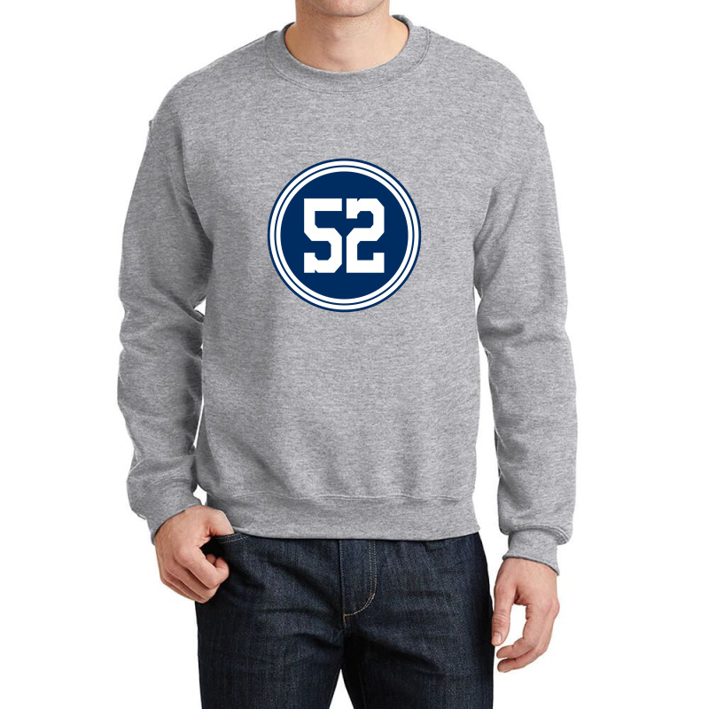 Number 52 Jersey, Sport 52 Crewneck Sweatshirt | Artistshot